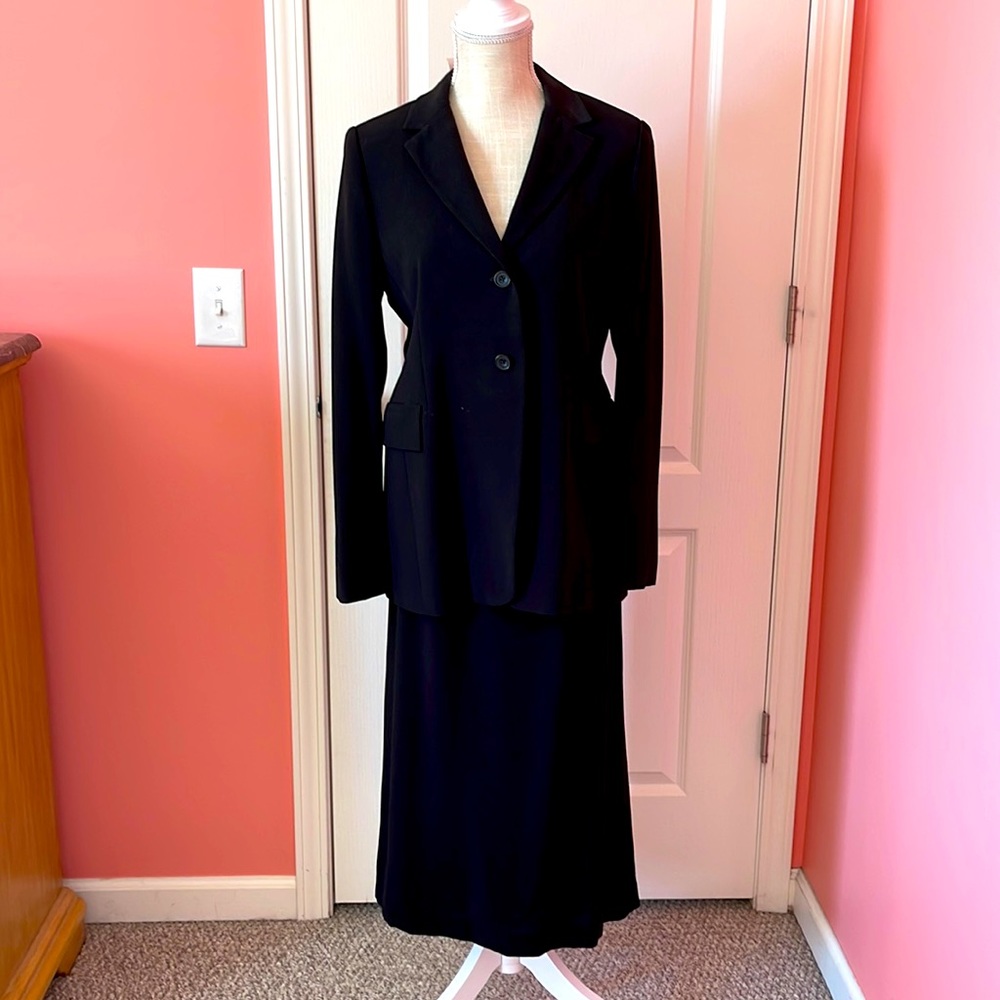 NWT black jacket suit with skirt!